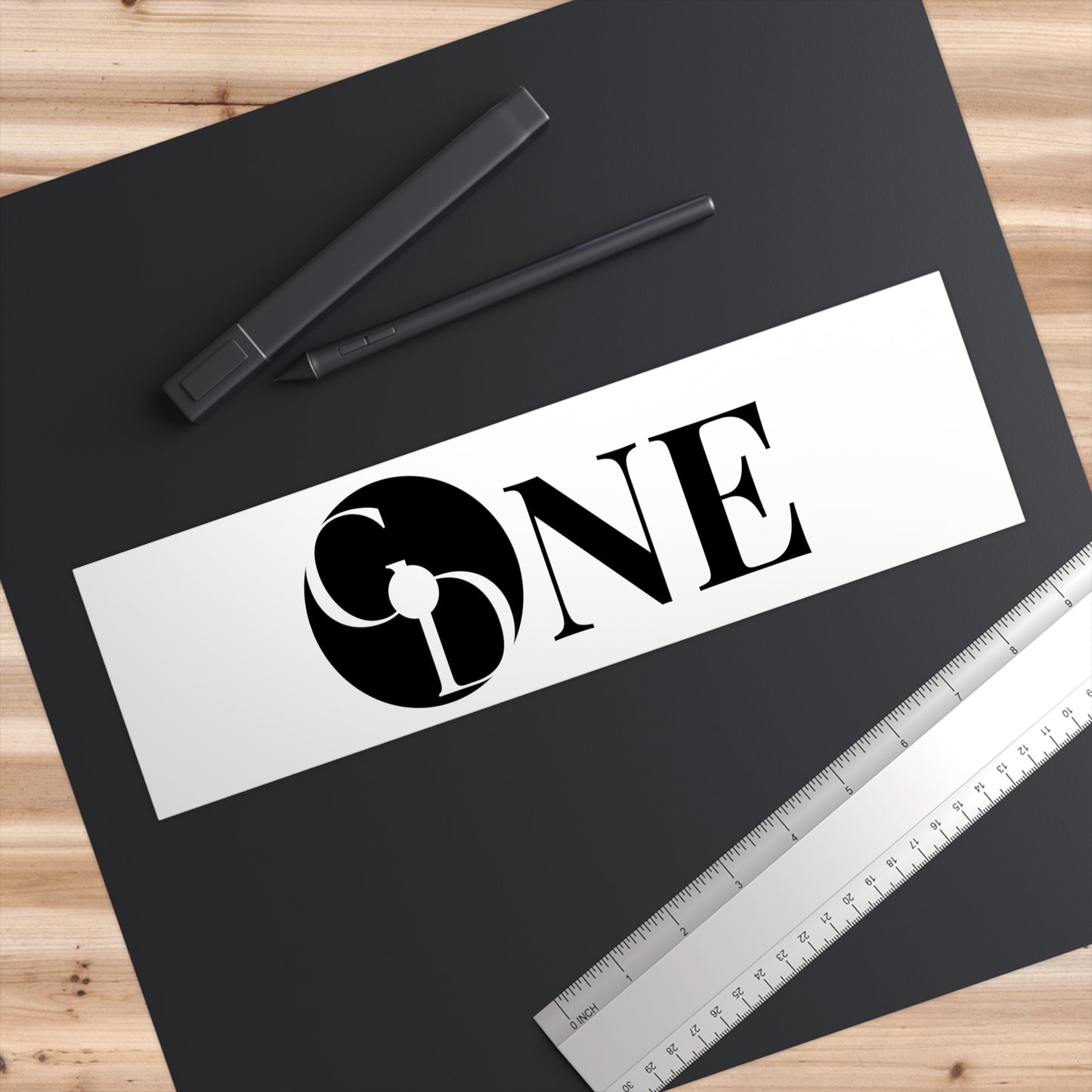 ONE GOD Vinyl Bumper Sticker