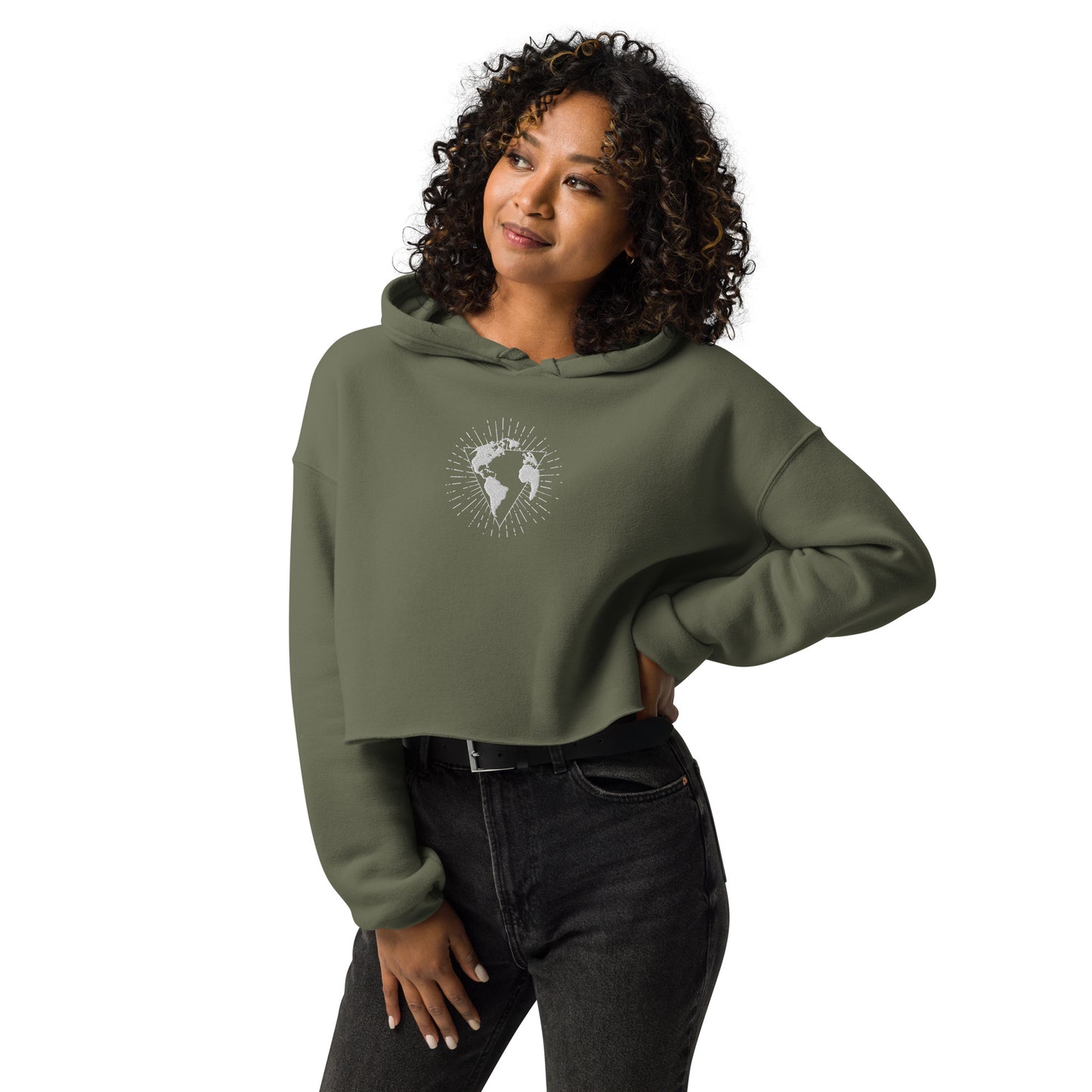 OHOW deluxe Crop Hoodie