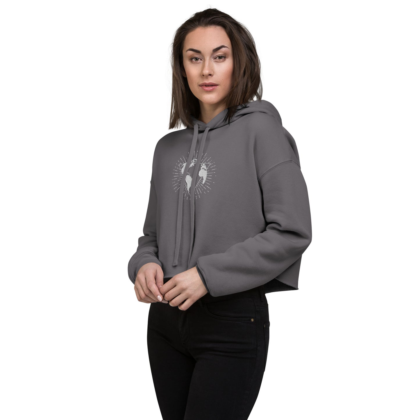 OHOW deluxe Crop Hoodie